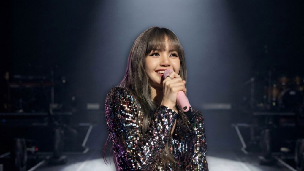 Lisa performing on stage during a global concert appearance